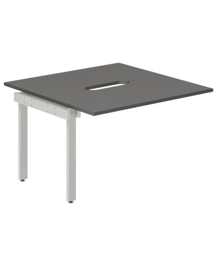 Studiebord/kontorbord påbygningsmodul Antracit bordplade