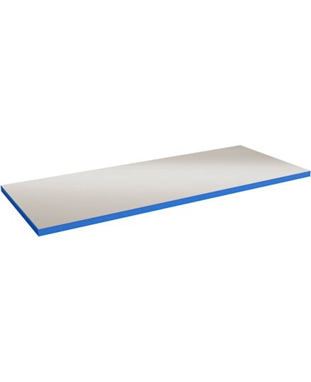Bordplade 40 mm 1200 x 800 mm Grå vinyl Blå ABS kant