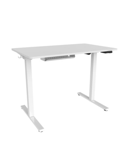 Hæve-sænkebord Miniflex, Hvid 1000x600 mm 2-ben/Hvid